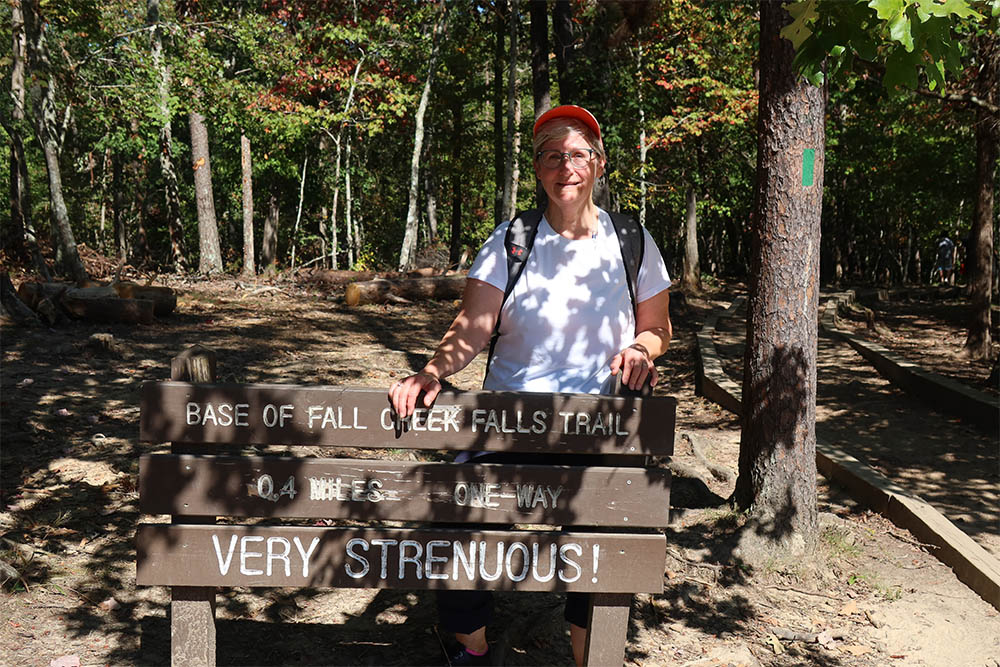 PIcture on Trail at Fall Creek Falls